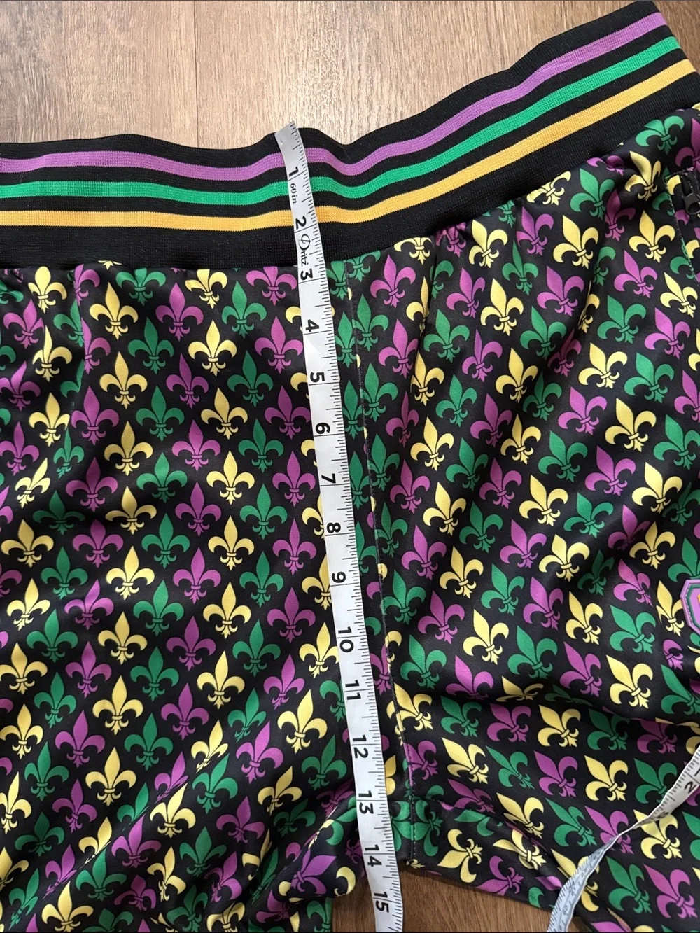 Desiree Collection NOLA fleur-de-lis print jogger pants size XL - Picture 10 of 14